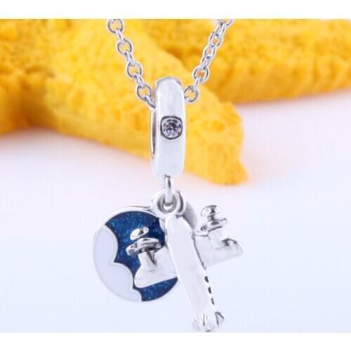 S925 Sterling Silver Pendant Necklace Women Diy Bracelet Fit Original Charms