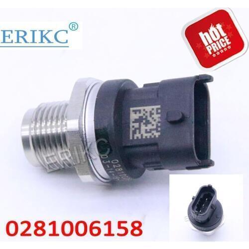 FREE SHIPPING ERIKC NEW FUEL RAILPRESSURE SENSOR 0281006158 504152959 55230978 For CUMMINS VOLVO IVECO MAN FIAT JACK