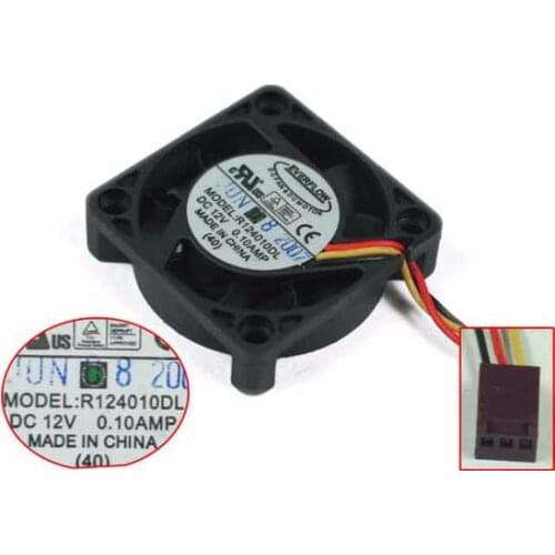 Everflow R124010DL Server Cooling Fan DC 12V 0.10A 40x40x10mm 3-wire