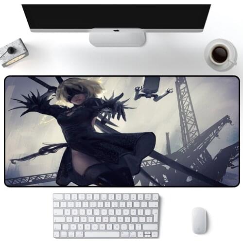 NieR Automata Mouse Pad Gamer Mousepad XL XXL Mouse Mat Large Desk Mat Computer Keyboard 80x30cm Speed Carpet Gaming Mousepad