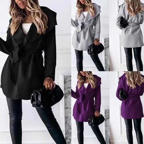 JAYCOSIN Women's Coats With A Belt