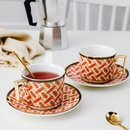 European Style Coffee Cup High-end Bone China English Small Exquisite Afternoon Tea Black Tea Cup with High-end Sense of Cup
