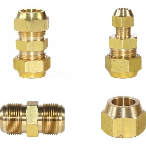 Air conditioning copper tube joint brass fiiting refrigerate copper reducers refrigerator quick joint adaptor