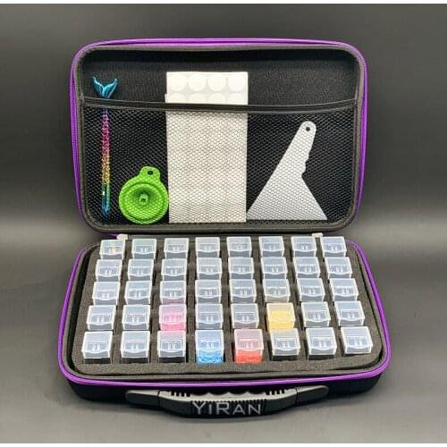 New 40 Grids High Capacity Multipurpose Shockproof Bag Diamond Painting Accessories Container Case Diamond Mosaic Organizer Box