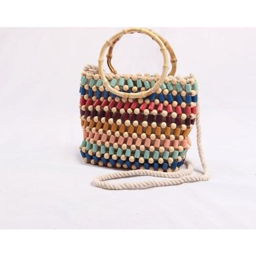 Casual straw women shoulder bags wicker woven handbags rattan summer beach bag large capacity tote lady big purses shopper new