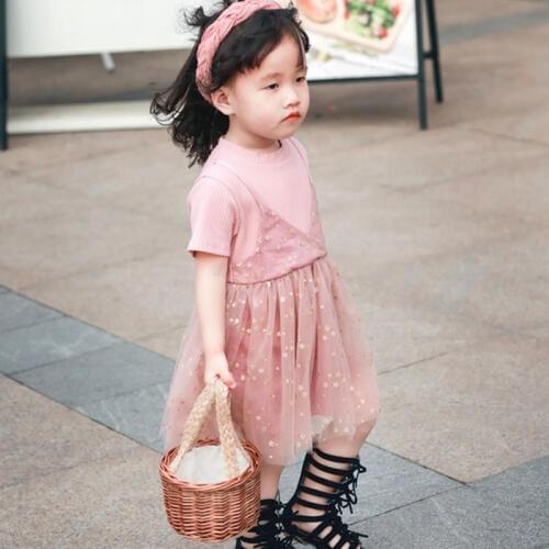Fluffy Mesh Baby Dress Summer Girl Clothes Cute Birthday Party Dresses Infant Princes Ball Gown Dress RT430