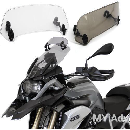For BMW R1250GS/ADV LC For Honda xadv Motorcycle Adjustable Windshield Windscreen Air Deflector Spoiler Transparent Extension