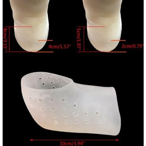 Silicone Invisible Inner Height Insoles Men Women Heel Cushion Hidden Insole 62KF