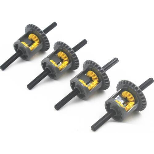 MOC Technic NEW DIFFERENTIAL GEAR PACK (PACK OF 4 COMPLETE ASSEMBLIES) compatible with lego