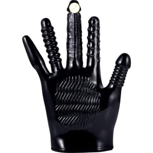 Vibrating Finger Sex Gloves Magic Palm Clitoris Nipple Stimulation Anal Flirting Massage Gloves Female Masturbation Glove