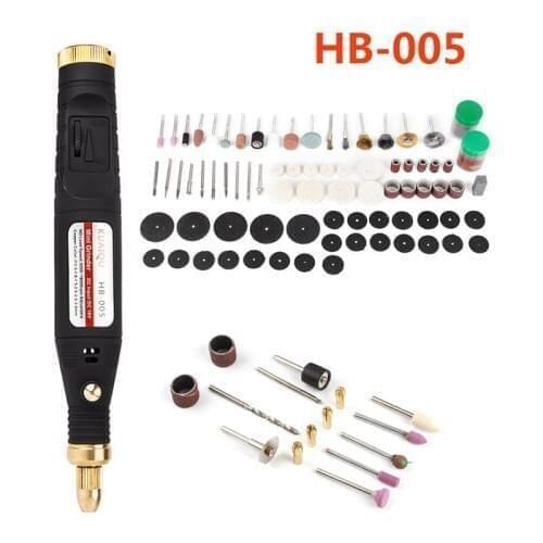 Rotary Tool Woodworking Engraving Pen DIY For Jewelry Metal Glass Wireless Drill Mini Electric Drill With 100psc Accessories
