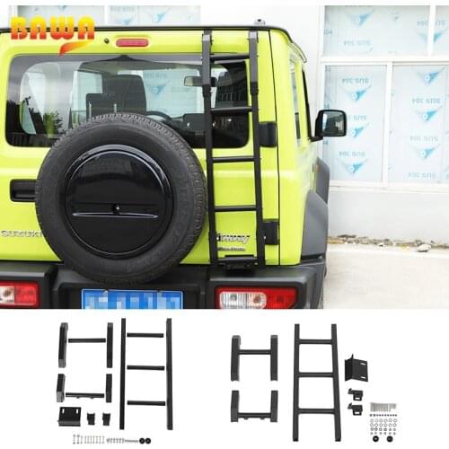 BAWA Car Rear Door Tailgate Ladder for Suzuki Jimny 2019+ New Metal Rear Ladder