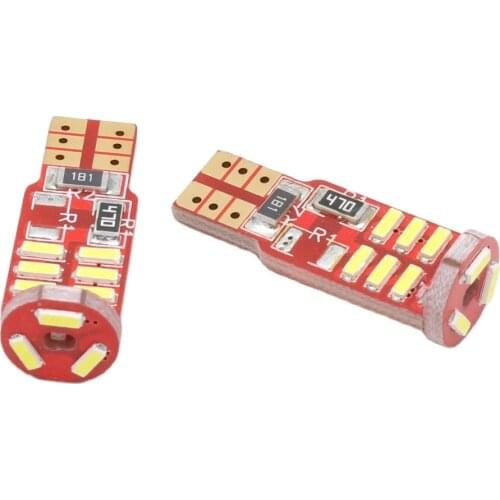 10pcs New Canbus Error Free T10 W5W 4014 15SMD SMD LED High Power Car Auto Wedge Lights Parking Bulb Lamp DC 12V