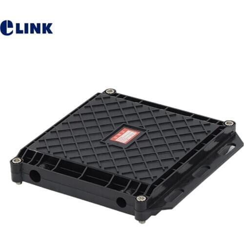 12 core Waterproof fiber optic mini splice enclosure sqaure type 2 IN 2 OUT optical fibre joint box 21*21*5cm for 1/ribbon fiber