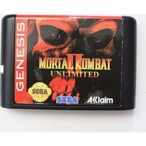 Mortal Kombat II Unlimited 16 bit MD Game Card For Sega Mega Drive For Genesis