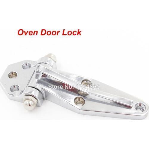 2PCS Silver Tone Zinc Alloy Hardware 145mm Length Oven Door Hinge for Steamer Cooker