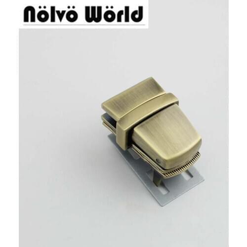 20sets 39*25mm high qulity lock woman bag making gunmetal pressed lock briefcase lock for genuine leather Hardware 10sets