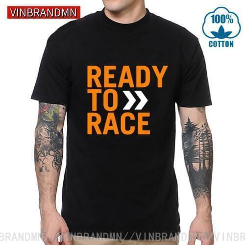 2020 design Mens T-Shirt Ready to Race tshirt Pure Cotton Clothing Punk tshirt Letter Art printed Tee Casual T Shirt Man Website