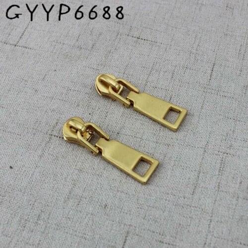 4-30 pieces Special gold 5# Metal and Nylon head teeth +zipper puller slider metal Plating accessory bags Garments fabric