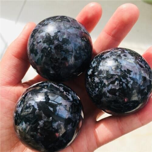 4cm Natural rare Fai feldspar quartz crystal ball home decoration natural stone cutting and polishing 1pc