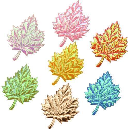 210PCS Glitter Leaf Cute Accessories DIY Headwear Hair Accessories Fashion Headwrap Accessory No Hairclip Barrette