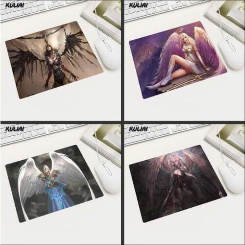 XGZ Personality Angel Wing 22X18 / 25X20 / 29X25CM Anti-slip Mouse Pad Tablet PC Notebook Game Small Mouse Pad Portable