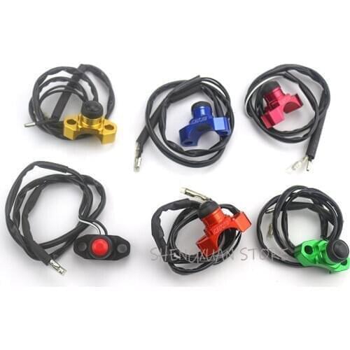 Free shipping CNC BILLET UNIVERSAL ENGINE STOP START KILL SWITCH BUTTON For YZ85 YZ125 YZ250 YZ250F YZ450F Motorcycle Motocross
