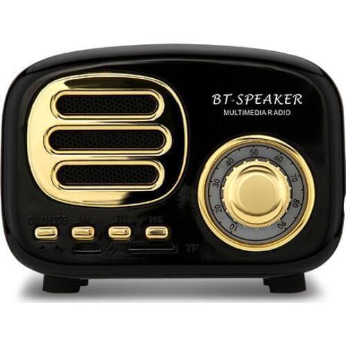 SikkiS Bluetooth Wireless Minil Speakers Radio Retro TF Card Support BT02