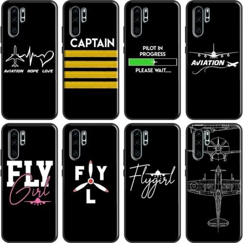 Aircraft Airplane fly travel Case For Huawei P30 P40 P20 Lite Pro Nova 5T P Smart 2019 Honor 10 Lite 20 9X 8X 8A 10i