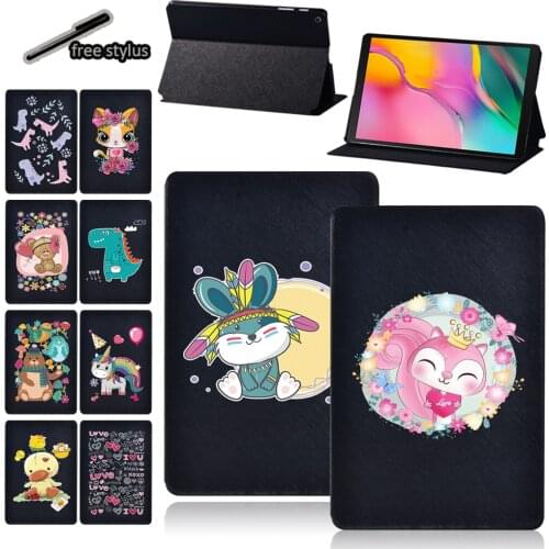 Tablet Case for Samsung Galaxy Tab A7/Tab S6 Lite/Tab A A6 10.1/Tab A 9.7/Tab A 8.0/Tab A 10.5/S5e 10.5 Inch Cover Case +Stylus