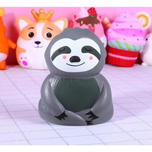 Kawaii Anti-stress Sloth Slow Rising Relieve Squishies Fun Kids Toys squishy simulation sloth balle antistress toy L1217
