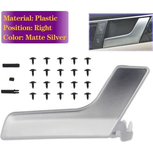 Interior Door Handle Repair Kit Right for Mercedes-Benz X204 GLK-Class W204 C-Class Plastic Matte Silver 2047202663
