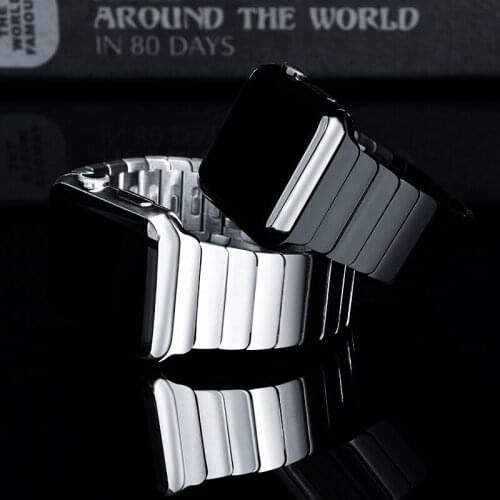 Metal Strap For Apple Watch band 44mm 42mm 38mm 40mm apple watch 6 5 4 3 2 SE iwatch 44 mm Butterfly buckle bracelet wristband