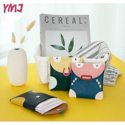 Mini Sanitary Napkin Bag Coin Purse Credit Card Holder Sanitary Pad Pouch Cosmetics Organizer Storage Bags Women Wallets 2020