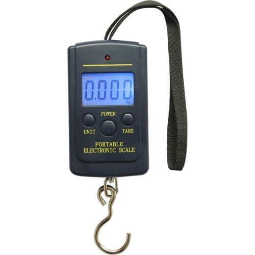 Multi Electronic Digital Scale Portable Hand Hanging Hook Pocket Scale BACKLIGHT Fishing Luggage-black Fishing Tools Kg Lb OZ
