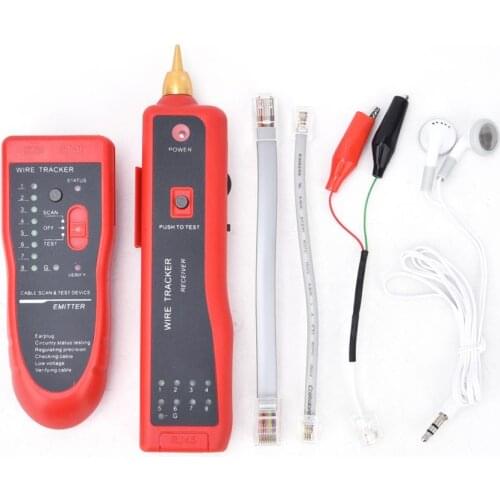 Multifunction 8Vp-p DC9V Cable Tester RJ11 RJ45 Wire Locator Line Finder for Telephone Line Network Cable Circuit Breaker Finder
