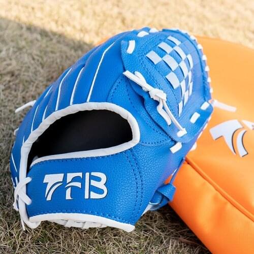 Pu Youth Baseball Glove Men Red Brown Baseball Gloves for Adults Blue Breathable Guante De Beisbol Sportswear Accessories EI50BG
