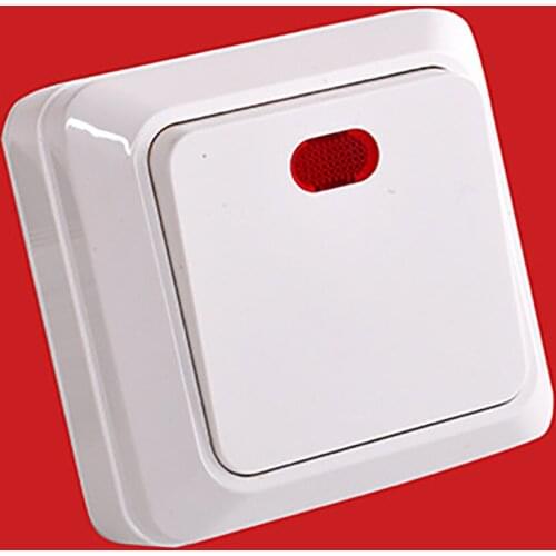 Wall Switch 10A Eu 1Gang 1 Way Installed directly Push Button Switch Wall Light Switch PC Frame Panel On/Off Lamp controller