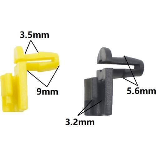 Nylon clips fasteners car vehicle door lock rod retainer moulding clip black yellow white snaps buckle free shipping