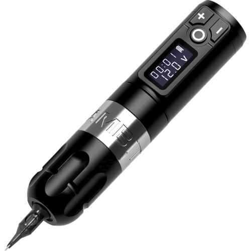 2021 New AMBITION Wireless Rotary Tattoo Machine Pen Portable Brush Coreless Motor Strong Quiet Replace Battery Free Shipping