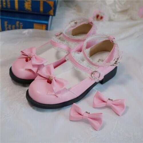 2021 New Spring Sweet Girls Female Kawaii Tea Party Japanese Cute Anime Women Goth Harujuku Cosplay Lolita Shoes Feminine Flats