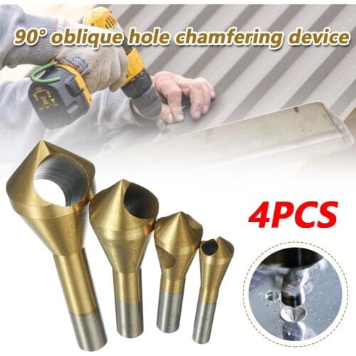 New инструменты Woodworking Tools Metal Drill Bits Expanding Chamfering ToolsTitanium Coated Center Expanding Chamfering Tools