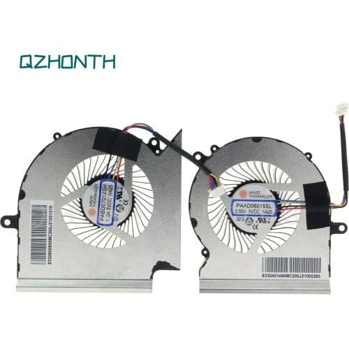 New CPU+GPU Cooling Fan For MSI GE65 Raider GL65 GP65 WE65 9TI 9TJ Leopard MS-16U1 Set