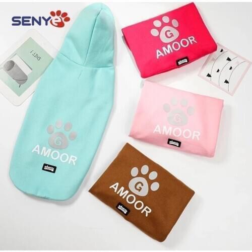 Dog Clothes Winter Warm Pet Dog Clothing Soft Fleece Hoodies Puppy Clothing For Small Medium Dogs Outfit S-2XL