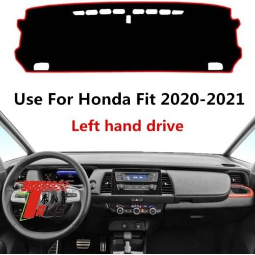 TAIJS Factory 3Colors Simple Sport Polyester Fibre Car Dashboard Cover For Honda Fit 2020-2021 Left hand drive