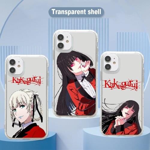 Kakegurui Anime Phone Case Transparent For Xiaomi Mi Max Note 3 A2 A3 8 9 9T 10 Lite Pro Ultra transparent pretty cover soft