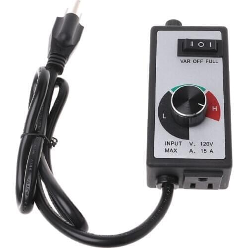AC 120V 15A Fan Variable Voltage Speed Control Electric Motor Rheostat Governor