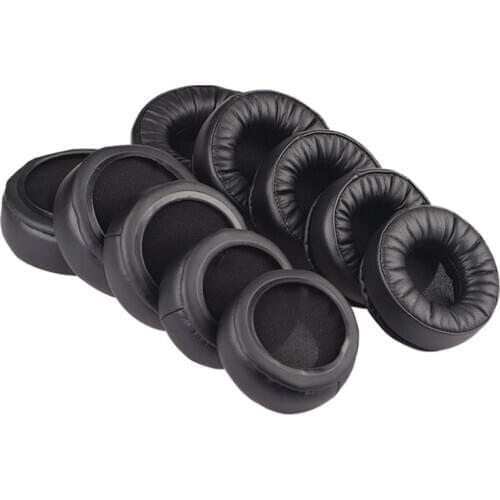 Universal Headphone Replacement Ear Pads 70-110mm Cushion Cover Round Soft Protein leather Earmuffs Good Quality Newest 2PCS