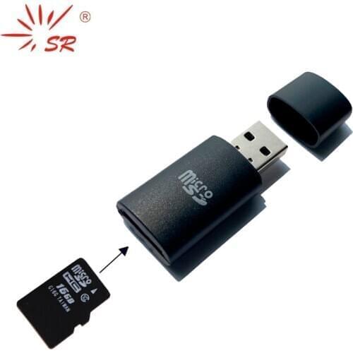 SR Matte Puppy 4 Colors USB Card Reader 2.0 Adapter Flash Drive for Tablets Laptops Support Micro SD TF 64GB Memory Card