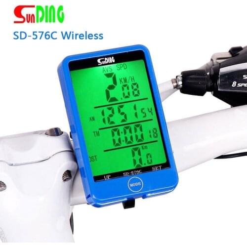Bicycle Computer Wireless Waterproof Luminous Bicycle Accessories Wireless Wired Stopwatch Clock Speed Measurement Cycle Mounts
